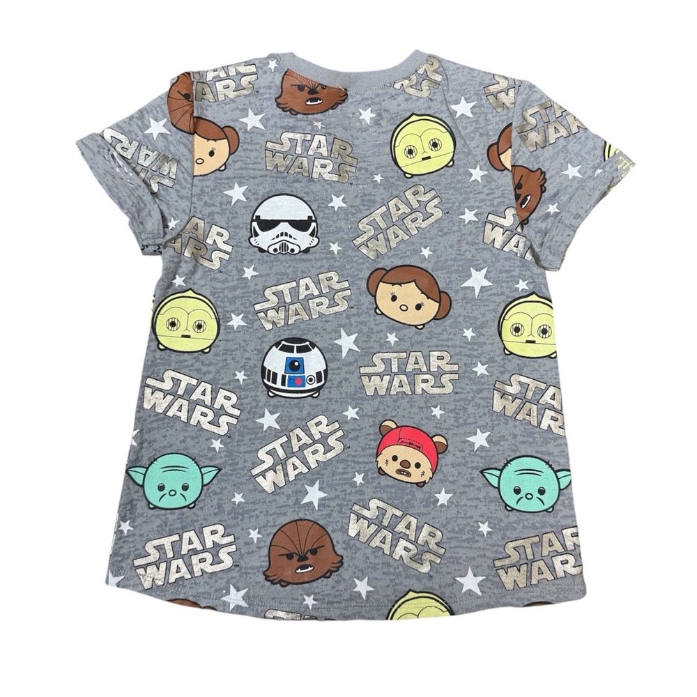Star Wars Unisex Kids Tshirt Tee Short Sleeve Sz Small/6/6X Gray - Picture 2 of 5